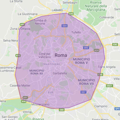 mappa TUTTA ROMA x consegna